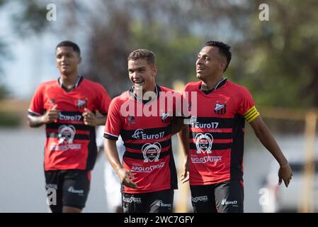 Sao Carlos, Brésil. 14 janvier 2024. SP - SAO CARLOS - 01/14/2024 - COPA SAO PAULO 2024, ITUANO (photo Diogo Reis/AGIF/Sipa USA) crédit : SIPA USA/Alamy Live News Banque D'Images