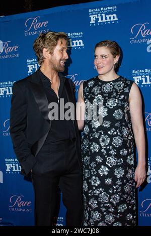 Ryan Gosling, Greta Gerwig, 16E Prix Kirk Douglas pour l’excellence cinématographique du SBIFF, The Ritz-Carlton Bacara, Santa Barbara, CA, 1.13.24 Banque D'Images