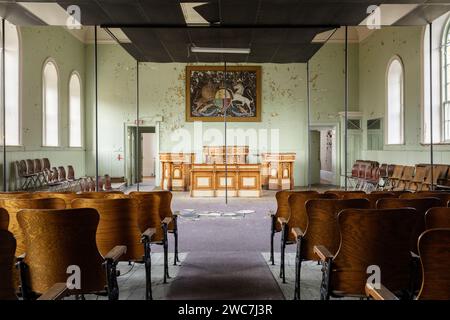 Le palais de justice historique d'Owen Sound. Ontario, Canada. Banque D'Images