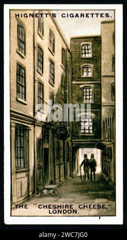 YE Olde Cheshire Cheese, Londres - Illustration de carte de cigarette vintage Banque D'Images