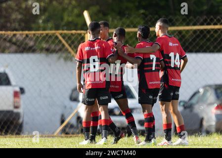 Sao Carlos, Brésil. 14 janvier 2024. SP - SAO CARLOS - 01/14/2024 - COPA SAO PAULO 2024, ITUANO (photo Diogo Reis/AGIF/Sipa USA) crédit : SIPA USA/Alamy Live News Banque D'Images