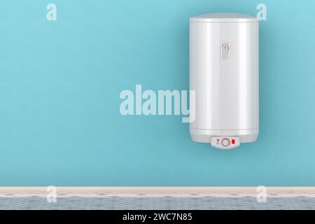 Chauffe-eau électrique à l'intérieur, rendu 3D. Banque D'Images