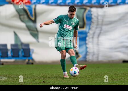 Rostock, Deutschland 14. Janvier 2024 : Testspiel - 2023/2024 - FC Hansa Rostock vs VfB Lübeck im Bild : Sören Reddemann (VfB Lübeck) Banque D'Images