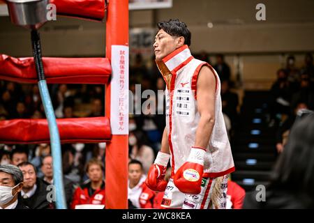 Tokyo, Japon. 9 janvier 2023. La championne Katsuya Yasuda, du Japon, avant le combat pour le titre des poids légers de la WBO Asie-Pacifique au Korakuen Hall à Tokyo, au Japon, le 9 janvier 2023. Crédit : Hiroaki Finito Yamaguchi/AFLO/Alamy Live News Banque D'Images