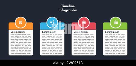 Vecteur de modèle de conception d'infographie moderne Illustration de Vecteur