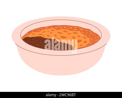 pastel de choclo cuisine traditionnelle chili à base de maïs et remplissage avec de la viande hachée délicieux repas Illustration de Vecteur