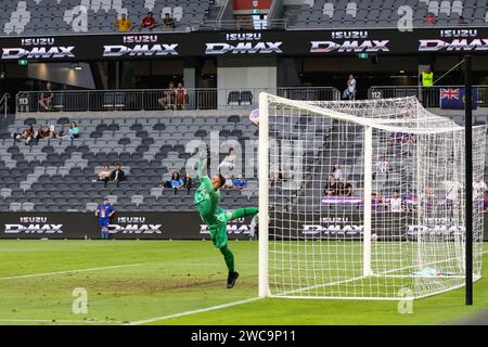 A-Leagues Unite Round - Perth Glory 3-4 Wellington Phoenix - 14 janvier 2024. Wellington Phoenix est revenu au sommet de l'échelle de l'Isuzu Ute A-League Banque D'Images