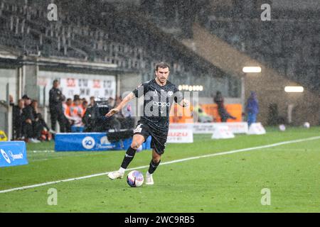 A-Leagues Unite Round - Perth Glory 3-4 Wellington Phoenix - 14 janvier 2024. Wellington Phoenix est revenu au sommet de l'échelle de l'Isuzu Ute A-League Banque D'Images