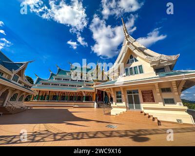 Vue aérienne de Wat Pa Phu Kon à Loei, Thaïlande Banque D'Images