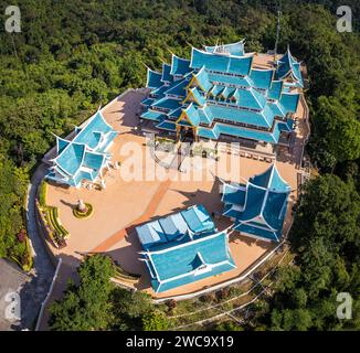 Vue aérienne de Wat Pa Phu Kon à Loei, Thaïlande Banque D'Images