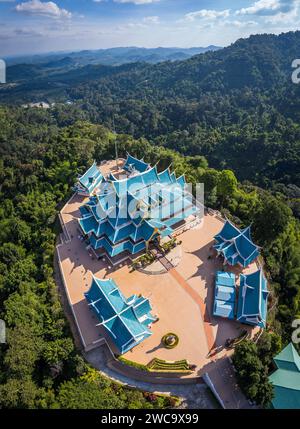 Vue aérienne de Wat Pa Phu Kon à Loei, Thaïlande Banque D'Images