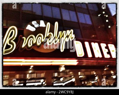 Brooklyn Diner Banque D'Images