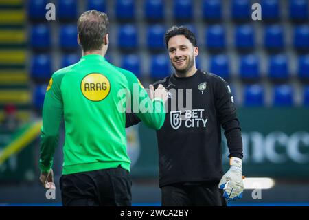 Sittard, pays-Bas. 13 janvier 2024. SITTARD, PAYS-BAS - 13 JANVIER : Luuk Koopmans de Fortuna Sittard lors du match néerlandais d'Eredivisie entre Fortuna Sittard et Sparta Rotterdam au Fortuna Sittard Stadion le 13 janvier 2024 à Sittard, pays-Bas. (Photo Orange Pictures) crédit : Orange pics BV/Alamy Live News Banque D'Images