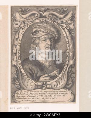 Portrait de Philippus Aureolus Theophrastus Bombastus von Hohenheim ou Paracelse à l'âge de 47 ans, Anonyme, Balthazar Moncornet, 1610 - 1668 tirage Paris gravure sur papier personnages historiques. théologien. médecin, médecin Banque D'Images