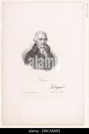 Portret van Charles-François Dupuis, Grégoire et Deneux, c. 1844 imprimer Paris papier personnages historiques Banque D'Images