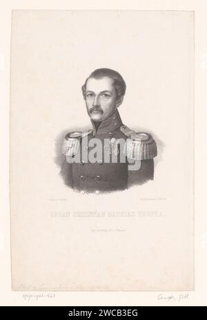 Portret Van Johan Christian Matthias Trepka, Peter Gemzøe, 1851 print Copenhague (ville) papier personnages historiques Banque D'Images