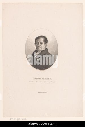 Portret van Antoine Étienne Renaud Augustin Serres, Ambroise Tardieu (récompensé à), Ambroise Tardieu, 1823 estampe Paris sur papier gravure de personnages historiques Banque D'Images