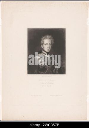 Portrait de Ferdinand-Philippe, Duc d'Orléans, Louis Pierre Henriquel-Dupont, 1830 Print Publisher : London paper graving Historical persons. prince Banque D'Images