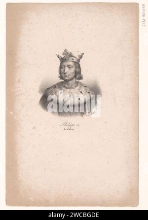 Portrait de Philippe VI de France, Anonyme, veuve Delpech (Naudet), en ou après 1818 - en ou avant 1842 imprimer Paris papier personnages historiques Banque D'Images