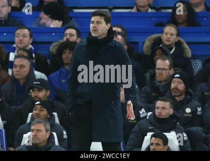 Mauricio Pochettino gérant de Chelsea. - Chelsea - Newcastle United, Carabao Cup, Stamford Bridge Stadium, Londres, Royaume-Uni - 19 décembre 2023. Usage éditorial uniquement - des restrictions DataCo s'appliquent. Banque D'Images