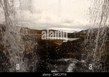 Cascade Selvallafoss située dans la péninsule de Snaefellsnes, Islande Banque D'Images