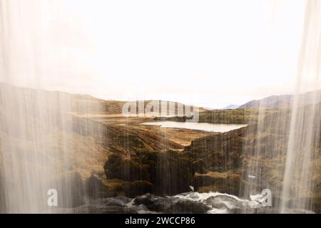 Cascade Selvallafoss située dans la péninsule de Snaefellsnes, Islande Banque D'Images