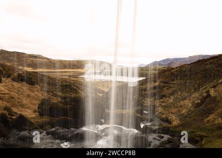 Cascade Selvallafoss située dans la péninsule de Snaefellsnes, Islande Banque D'Images