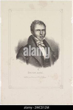 Portret van André Marie Jean Jacques Dupin, William Cornelis Chimaer van Oudendorp, 1837 - 1840 print la personne représentée porte une veste ouverte et une cravate. Il porte un prix sur le revers de son manteau. Sous le portrait son nom. Imprimeur : Netherlandsprinter : The Haguepublisher : The Hague paper Historical persons (+ tête (et épaules) (portrait)) Banque D'Images