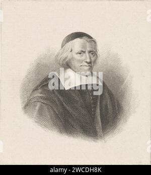 Portrait du poète Jacob Cats, Willem van Senus, d'après Ravesteyn, 1783 - 1851 print pays-Bas papier gravure / gravure de personnages historiques Banque D'Images