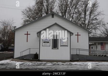 LEWISTON / IDAHO ( ÉTATS-UNIS 02. Janvier 2018 -Lewis -Clark Valley Baptish Chruch . (Photo.Francis Joseph Dean /Deanpictures/ Banque D'Images