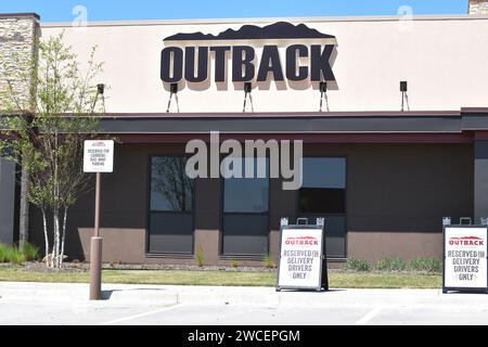 Outback Steakhouse au Glade Parks à Euless, Texas Banque D'Images