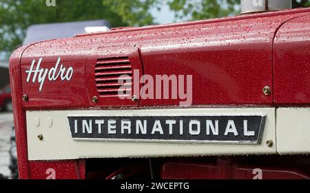 Close up image d'un tracteur International Harvester Hydro classique Banque D'Images