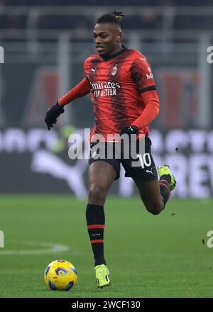 Milan, Italie. 14 janvier 2024. Rafael Leao de l'AC Milan lors du match de Serie A à Giuseppe Meazza, Milan. Le crédit photo devrait se lire : Jonathan Moscrop/Sportimage crédit : Sportimage Ltd/Alamy Live News Banque D'Images