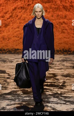 Milan, Italien. 15 janvier 2024. ZEGNA automne/hiver 2024-2025 Runway pendant la Fashion week de Milan vêtements pour hommes le 2024 janvier - Milan ; Italie 15/01/2024 crédit : dpa/Alamy Live News Banque D'Images