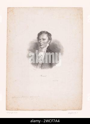 Portret van Jacques -Antoine Manuel, Anonyme, Pierre Langlumière, 1823 - 1830 imprimer Paris papier personnages historiques Banque D'Images