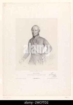 PortraT van Graaf Joseph Wenzel Radetzky von Radetz, Alexandre Collette, d'après W. Skallitzky, c. 1849 imprimeur : Parispublisher : Parispublisher : London paper. personnages historiques Banque D'Images
