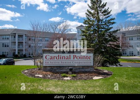 Maplewood, Minnesota. Le Cardinal Pointe de Maplewood est prévu comme une coopérative d’habitation pour personnes âgées à « équité limitée ». Banque D'Images