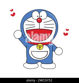 Doraemon Cute Vector Illustration Illustration de Vecteur