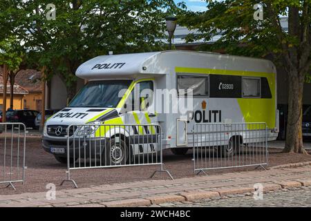 Oslo, Norvège - juin 26 2019 : véhicule récréatif utilisé par la police. Banque D'Images