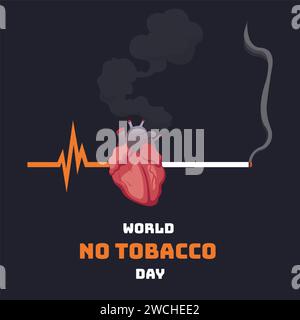 Illustration de la Journée mondiale sans tabac Banque D'Images