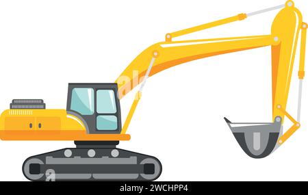 Icône de pelle dans le style plat. Illustration de Vecteur