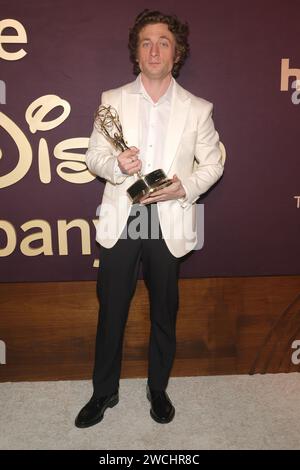 Los Angeles, Californie. 15 janvier 2024. Jeremy Allen White à la Walt Disney Company 2024 Emmy Party à Otium à Los Angeles, Californie, le 15 janvier 2024. Crédit : Faye Sadou/Media Punch/Alamy Live News Banque D'Images