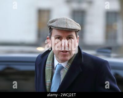 Londres, Royaume-Uni. 16 janvier 2024. John Glen, Paymaster General arrive pour la réunion du Cabinet. Crédit : Uwe Deffner/Alamy Live News Banque D'Images