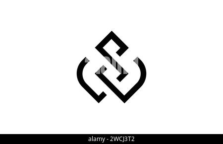 w s ws sw initial logo design vecteur idée graphique créative Illustration de Vecteur