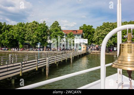 Le lac Ammersee, Haute-Bavière, Allemagne Banque D'Images