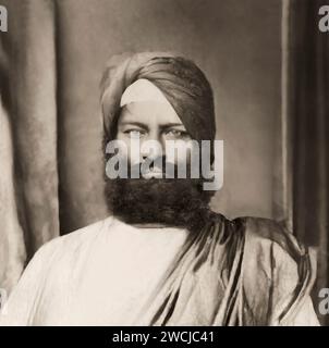 Raja Lal Singh, Wazir de l'Empire sikh, commandant de l'armée sikh Khalsa, édité numériquement Banque D'Images