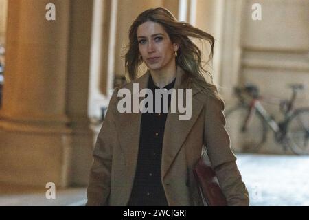 Londres, Royaume-Uni. 16 janvier 2024. Arrive à une réunion du cabinet au 10 Downing Street London. Crédit : Ian Davidson/Alamy Live News Banque D'Images