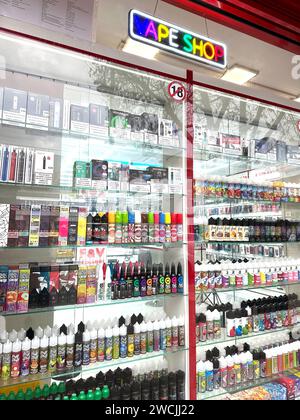 Boutique de VAPE Banque D'Images
