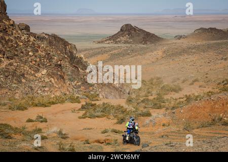 20 KOITHA VEETTIL Harith Noah (ind), Sherco Factory, Sherco, Motul, moto, FIM W2RC, action lors de l'étape 9 du Dakar 2024 le 16 janvier 2024 entre Hail et Al Ula, Arabie Saoudite - photo Antonin Vincent / DPPI Banque D'Images