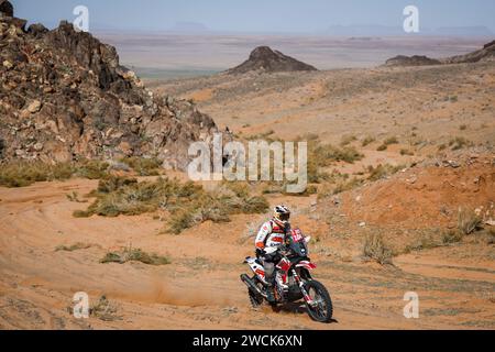 104 GERBER Jeremie (fra), TLDRacing, KTM, moto, Originals by Motul, action lors de l'étape 9 du Dakar 2024 le 16 janvier 2024 entre Hail et Al Ula, Arabie Saoudite - photo Antonin Vincent / DPPI Banque D'Images